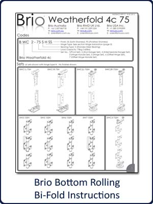 Brio Bottom Rolling Weatherfold 4C Manual