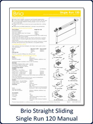 Brio Straight Sliding Single Run 120 Manual