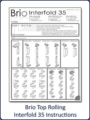 Brio Top Rolling Interfold 35 Instructions