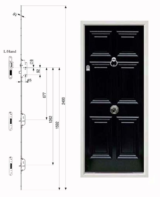 Wind Up Lock Colonial Design