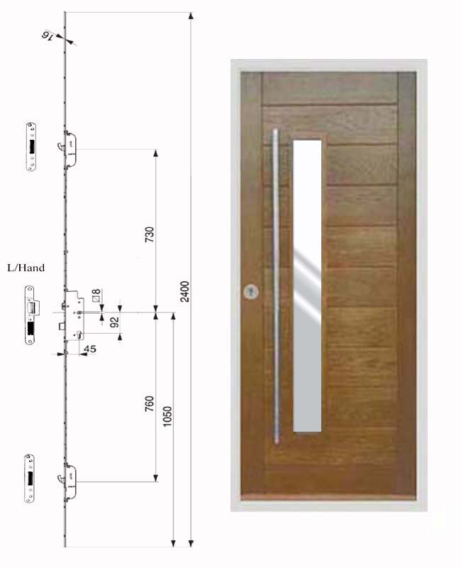 Wind Up Lock T Bar Handle Design