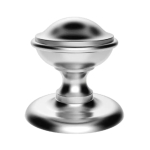 Round 68mm Knob/ 81mm Rose Satin Chrome Round 68mm Knob/ 81mm Rose Satin Chrome